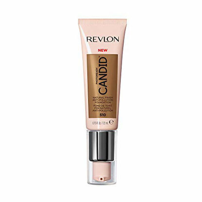 Picture of Revlon PhotoReady Candid Natural Finish Foundation, with Anti-Pollution, Antioxidant, Anti-Blue Light Ingredients, 510 Cappuccino, 0.75 fl. oz.
