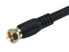 Picture of Monoprice 103030 75 Ohm Quad Shielded CL2 F-Type Coaxial RF Cable,Black