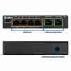 Picture of BV-Tech 6 Port PoE+ Switch (4 PoE+ Ports with 2 Ethernet Uplink and Extend Function) - 60W - 802.3at + 1 High Power PoE Port| Desktop Fanless Design | Sturdy Metal Housing
