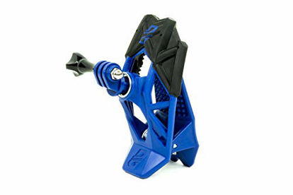 Picture of Dango Design Gripper Mount - Universal Clamp Mount for Action Cameras, Use as a Mount on Motorcycle, Powersports Helmets & More - Bomber Blue
