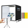 Picture of PULUZ Mini Photo Studio Light Box, Photo Shooting Tent kit, Portable Folding Photography Light Tent kit with CRI >95 96pcs LED Light + 6 Kinds Double- Sided Color Backgrounds for Small Size Products