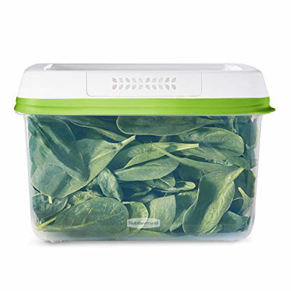 Picture of Rubbermaid FreshWorks Saver, Large Produce Storage Container, 18.1-Cup, Clear