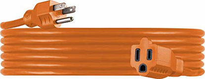 Picture of UltraPro, Orange, GE 25 Foot Extension Cord, Heavy Duty, 16AWG, Indoor/Outdoor Use, UL Listed, 51924, 25 ft, 25 Ft
