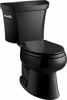 Picture of KOHLER K-4636-7 Cachet Quiet-Close with Grip-Tight Bumpers Elongated Toilet Seat, Black Black