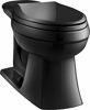 Picture of KOHLER K-4636-7 Cachet Quiet-Close with Grip-Tight Bumpers Elongated Toilet Seat, Black Black