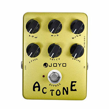 Picture of JOYO JF-13 AC Tone Vintage Tube Amplifier Effects Pedal Analog Circuit and Bypass British Rock Distortion Sound for Electric Guitar Effect