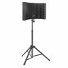Picture of Aokeo Professional Studio Recording Microphone Isolation Shield, Pop Filter.High Density Absorbent Foam is Used to Filter Vocal. Suitable for Blue Yeti and Any Condenser Microphones(AO-302 With Stand)