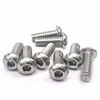 Picture of 1/4-20 x 5/8" Button Head Socket Cap Bolts Screws, 304 Stainless Steel 18-8, Allen Hex Drive, Bright Finish, Fully Machine Thread, 25 pcs by Eastlo Fastener