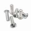Picture of 1/4-20 x 5/8" Button Head Socket Cap Bolts Screws, 304 Stainless Steel 18-8, Allen Hex Drive, Bright Finish, Fully Machine Thread, 25 pcs by Eastlo Fastener