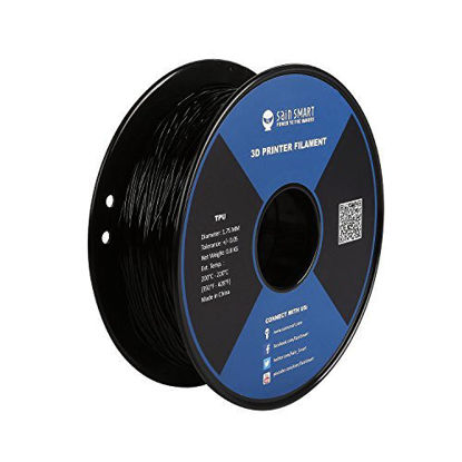 Picture of SainSmart - 101-90-164 Black Flexible TPU 3D Printing Filament, 1.75 mm, 0.8 kg, Dimensional Accuracy +/- 0.05 mm