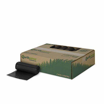 Picture of Earthsense Commercial RNW3310 Can Liner, 16 gal, .85 mil, 24" x 33", Black (Pack of 500)