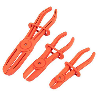 Picture of Hose Clamp Pliers for Fuel Hoses (3 Sizes, Red, 3 Pack)