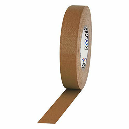 Picture of 1" Width ProTapes Pro Gaff Premium Matte Cloth Gaffer's Tape With Rubber Adhesive, 11 mils Thick, 55 yds Length, Tan (Pack of 1)