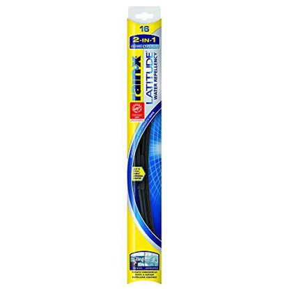 Picture of Rain-X 5079274-2 Latitude 2-IN-1 Water Repellency Wiper Blade, 16" (Pack of 1)