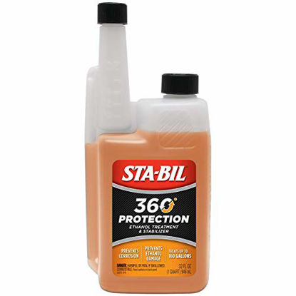 Picture of STA-BIL 360 Protection Ethanol Treatment And Fuel Stabilizer - Prevents Corrosion - Prevents Ethanol Damage - Cleans Entire Fuel System - Treats 160 Gallons, 32 fl. oz. (22275)