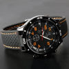 Picture of Trenton Men's Racer Military Pilot Aviator Army Style Silicone Sport Wrist Watch