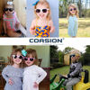 Picture of Kids Polarized Sunglasses TPEE Rubber Flexible Shades for Girls Boys Age 3-9 (Purple Frame/Grey Lens)