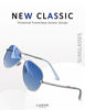 Picture of LUENX Aviator Sunglasses for Mens Womens Polarized Gradient Blue Lens Metal Silver Frame 60mm