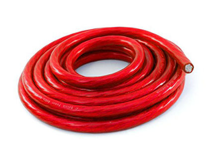 Picture of KnuKonceptz Bassik 4 Gauge Red Power/Ground Wire Cable - 15 Feet