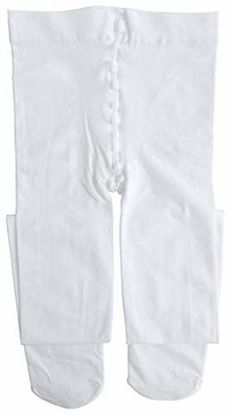 Picture of Dancina Women's Dance Tights Footed Pro [Sticker XL] Size S/M White