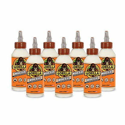 Picture of Gorilla Wood Glue, 8 ounce Bottle, (Pack of 7)