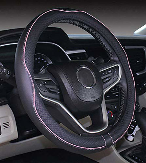 Pink and black clearance steering wheel cover