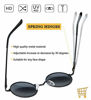 Picture of Joopin Polarized Lennon Round Sunglasses Women Men Circle Hippie Sun Glasses (Silver Black)