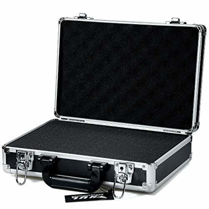 Picture of HUL 14in Two-Tone Aluminum Case with Customizable Pluck Foam Interior for Test Instruments Cameras Tools Parts and Accessories