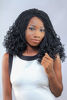Picture of Wow Braids Twisted Wigs, Wavy Eni Twist Wig - Color #1-18 Inches. Synthetic Hand Braided Wigs for Black Women.