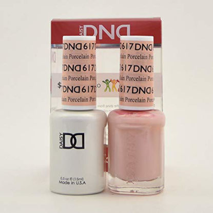 Picture of DND DAISY GEL UV NAIL POLISH - DUO SET(Gel + Lacquer) 617 - Porcelain