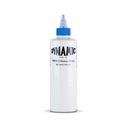 Picture of Dynamic Heavy White Tattoo Ink Bottle 8oz