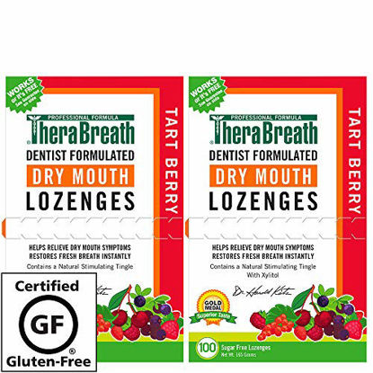 Picture of TheraBreath Dry Mouth Lozenges with ZINC, Tart Berry Flavor, 200 Count