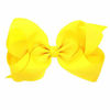 Picture of Hair Clips Boutique Hair Bows Alligator Clip for Women Girl Hairpin 6 Inch TSFJ02 (Yellow)