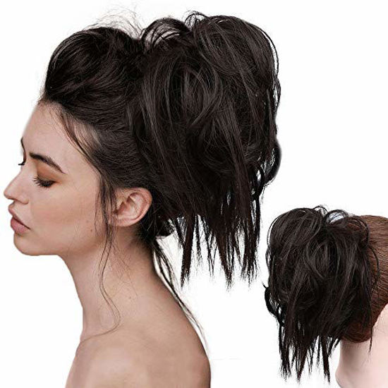Buy Messy Bun Hair Piece Hair Bun Thick Updo Scrunchies Hair Extensions  Ponytail Hair Pieces for Women Girls Silver Grey Online at desertcartINDIA