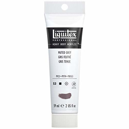 Picture of Liquitex Professional Heavy Body Acrylic Paint, 2-oz Tube, Muted Grey, 2 Fl