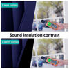 Picture of NICETOWN 100% Blackout Curtain Set, Thermal Insulated & Energy Efficiency Window Draperies for Guest Room, Full Shading Panels for Shift Worker and Light Sleepers, Navy Blue, 52W x 84L, 2 PCs