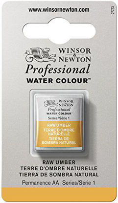 Picture of Winsor & Newton Professional Water Colour Paint, Half Pan, Raw Umber