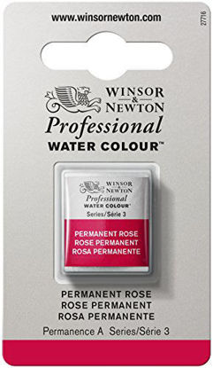 Picture of Winsor & Newton Professional Water Colour Paint, Half Pan, Permanent Rose