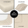 Picture of Split King Size Sheet Set - 7 Piece Set - Hotel Luxury Bed Sheets - Extra Soft - Deep Pockets - Easy Fit - Breathable & Cooling - Wrinkle Free - Comfy - Coral Bed Sheets - Split Kings Sheets - 7 PC