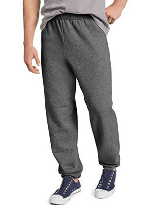 Picture of Hanes Men's EcoSmart Fleece Sweatpant, Charcoal Heather, X Large