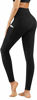 Picture of PHISOCKAT 2 Pack High Waist Yoga Pants with Pockets, Tummy Control Yoga Pants for Women, Workout 4 Way Stretch Yoga Leggings (Black+Gray, Small)