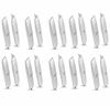 Picture of Internet's Best Classic Utility Knife - Set of 20 - Retractable Razor Knife Set - Extra Blade Refills - Box Cutter Locking Razor Knife - Full Metal Body - Silver