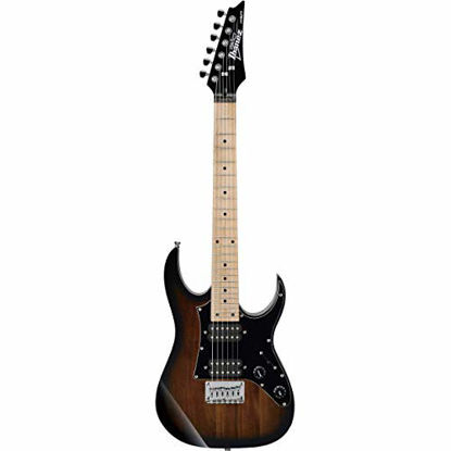 Picture of Ibanez GRGM 6 String Solid-Body Electric Guitar, Right, Walnut Sunburst (GRGM21MWNS)
