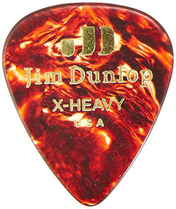 Picture of Dunlop 483P05XH Genuine Celluloid, Shell, Extra Heavy, 12/Player's Pack