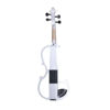 Picture of Cecilio CEVN-2W Style 2 Silent Electric Solid Wood Violin with Ebony Fittings in Metallic Pearl White, Size 4/4 (Full Size)
