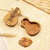 Picture of Gemszoo Guitar Picks Custom Any Message 2 Pack in Personalized Guitar Wooden Box Case Holder Music Gift for Father Boyfriend Guitarists (Style 2)