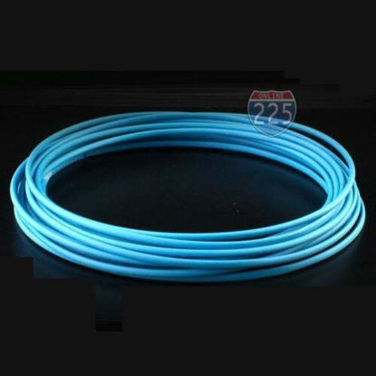Picture of 225FWY 5 FT 1/8" 3mm Polyolefin Blue Heat Shrink Tubing 2:1 Ratio