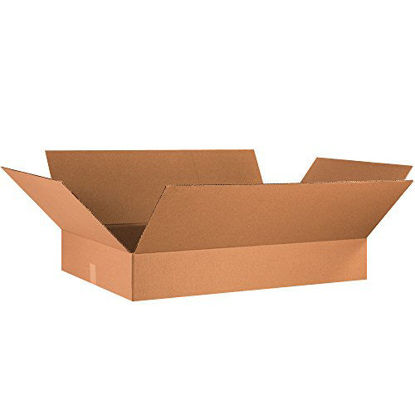 Picture of Partners Brand P36246 Flat Corrugated Boxes, 36"L x 24"W x 6"H, Kraft (Pack of 10)