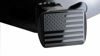 Picture of eVerHITCH USA US American Stainless Steel Flag Metal Emblem on Metal Trailer Hitch Cover (Fits 2" Receivers, Black)