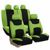 Picture of FH Group FB030GREEN115 full seat cover (Side Airbag Compatible with Split Bench Green)